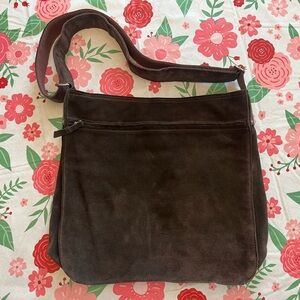 J CREW Italian Suede Messenger Bag